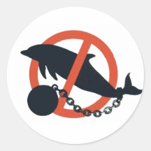 BAN DOLPHIN CAPTIVITY STICKERS