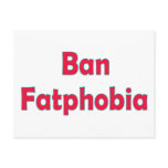 Ban Fat Phobia Postcard