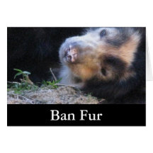 Ban Fur Greeting Cards