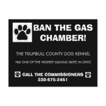 Ban Gassing Postcard by MarDar Ban Gassing Postcard