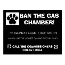 Ban Gassing Postcard