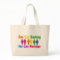 Ban Gay Bashing Tote Bag