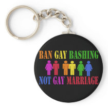 Ban Gay Bashing Keychains