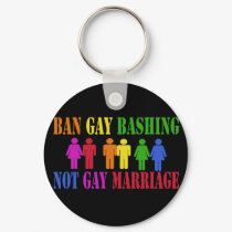 Ban Gay Bashing keychains by EllesPlanet Ban Gay Bashing keychains