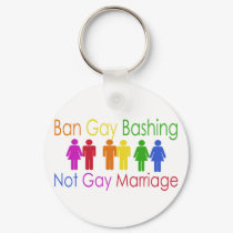 Ban Gay Bashing keychains by EllesPlanet Ban Gay Bashing keychains