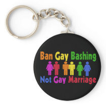Ban Gay Bashing Keychains
