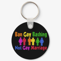 Ban Gay Bashing keychains by EllesPlanet Ban Gay Bashing keychains