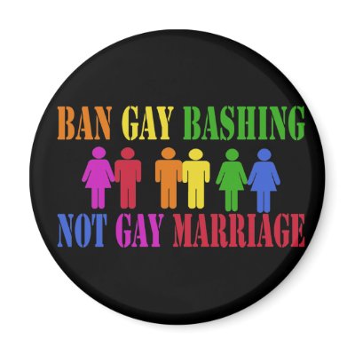 Ban Gay Bashing Magnets by EllesPlanet