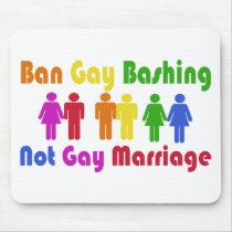 Ban Gay Bashing mousepads by EllesPlanet Ban Gay Bashing mousepads