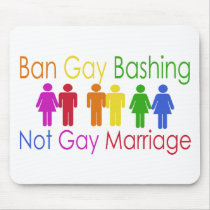 Ban Gay Bashing mousepads by EllesPlanet Ban Gay Bashing mousepads