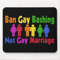Ban Gay Bashing mousepads by EllesPlanet Ban Gay Bashing mousepads