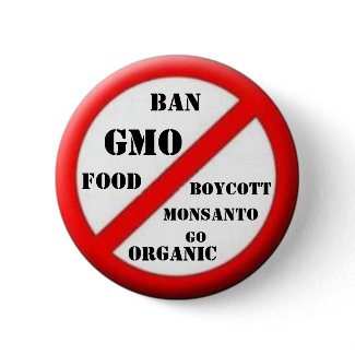 Ban GMO Button button