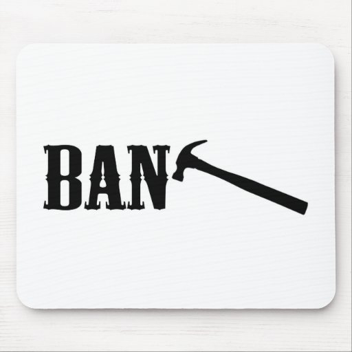 Ban Hammer Mouse Pad