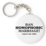 Ban Homophobic Marriage Key Chain