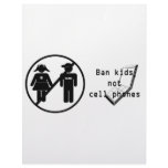 Ban Kids, Not Cell Phones Letterhead Template