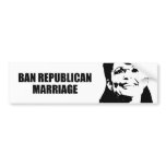 Ban Republican marriage bumper stickers