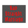 Ban Straight Marriage Post Cards
