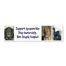 Ban Stupid People - Customized bumper stickers