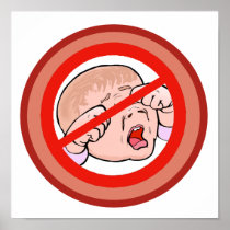 Ban the Brat No kids allowed Print
