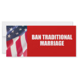 Ban Traditional Marriage rack cards