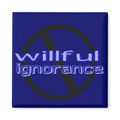 Ban Willful Ignorance Magnet by pharrisart