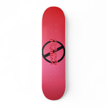 Ban Willful Ignorance Pink Skateboard