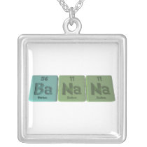 Banana-Ba-Na-Na-Barium-Sodium-Sodium Personalized Necklace