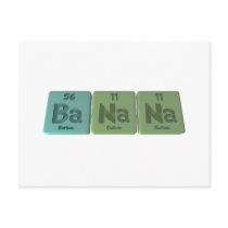 Banana-Ba-Na-Na-Barium-Sodium-Sodium Post Cards