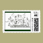 Banana Bears Postage stamps