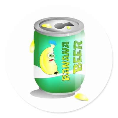 Banana beer sticker by prawny