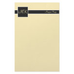 Banana &amp; Black Color Block Stationery