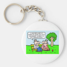 Banana boat immigrant takes job. key chains
