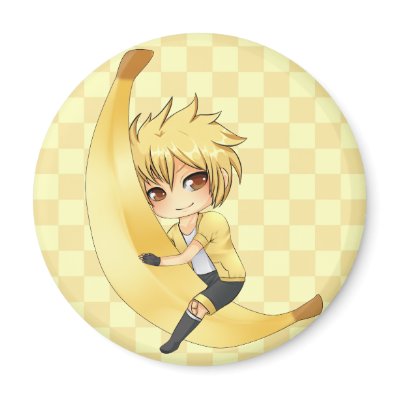 Banana Boy chibi Fridge Magnet by RoseRoom