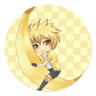 Banana Boy chibi sticker