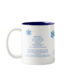 Banana Bread Christmas Snowflake mugs