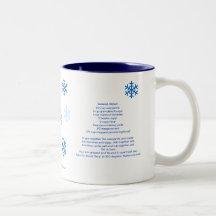 Banana Bread Christmas Snowflake Mug