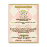 Banana Bread Recipe Postcard