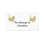 banana bunch custom address label