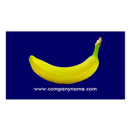 Banana Business Card Template Zazzle