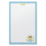 Banana Chocolate Truffle Bunny Stationery Paper
