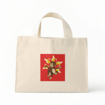 Banana Flower Monkey Floral Bag bags