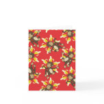 Banana Flower Monkey Notecards