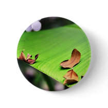Banana Leaf Pinback Button