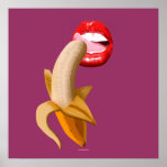Banana Lips Poster