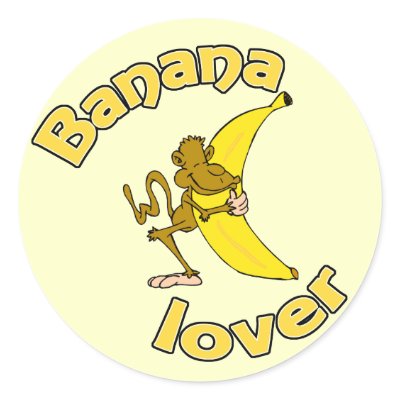 Banana Lover Stickers by Jamene_Clothing