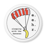 Banana Parachute Jump Fridge Magnet