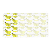 Banana Pattern. Custom Shipping Labels