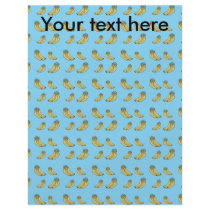 Banana pattern on blue background personalized flyer