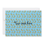 Banana pattern on blue background custom invite