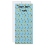 Banana pattern on blue background custom rack cards